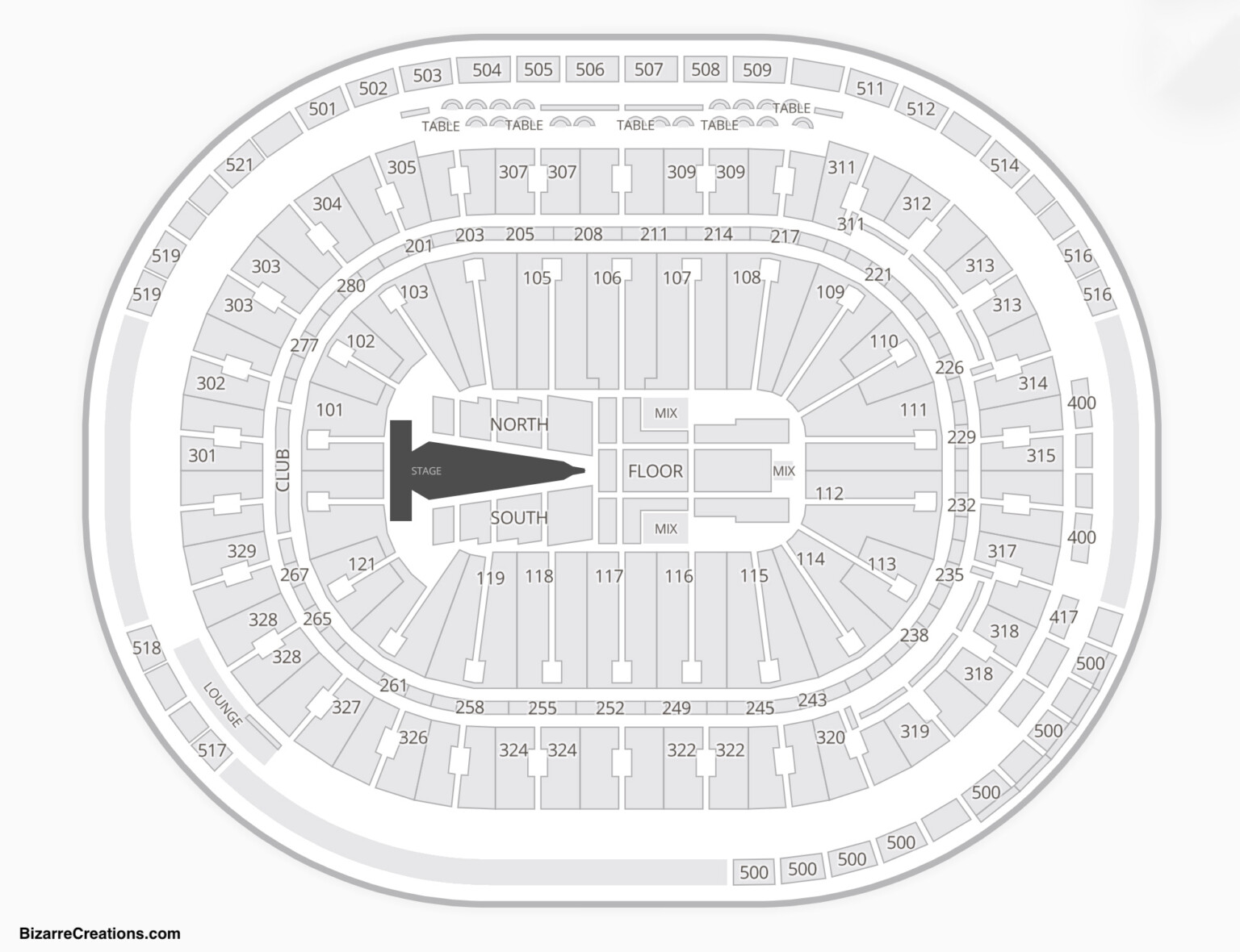 Rogers Arena Detailed Seating Chart - Arena Seating Chart