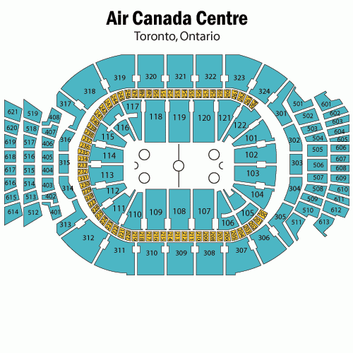 Scotiabank Arena Seating Chart Views And Reviews Toronto Maple Leafs