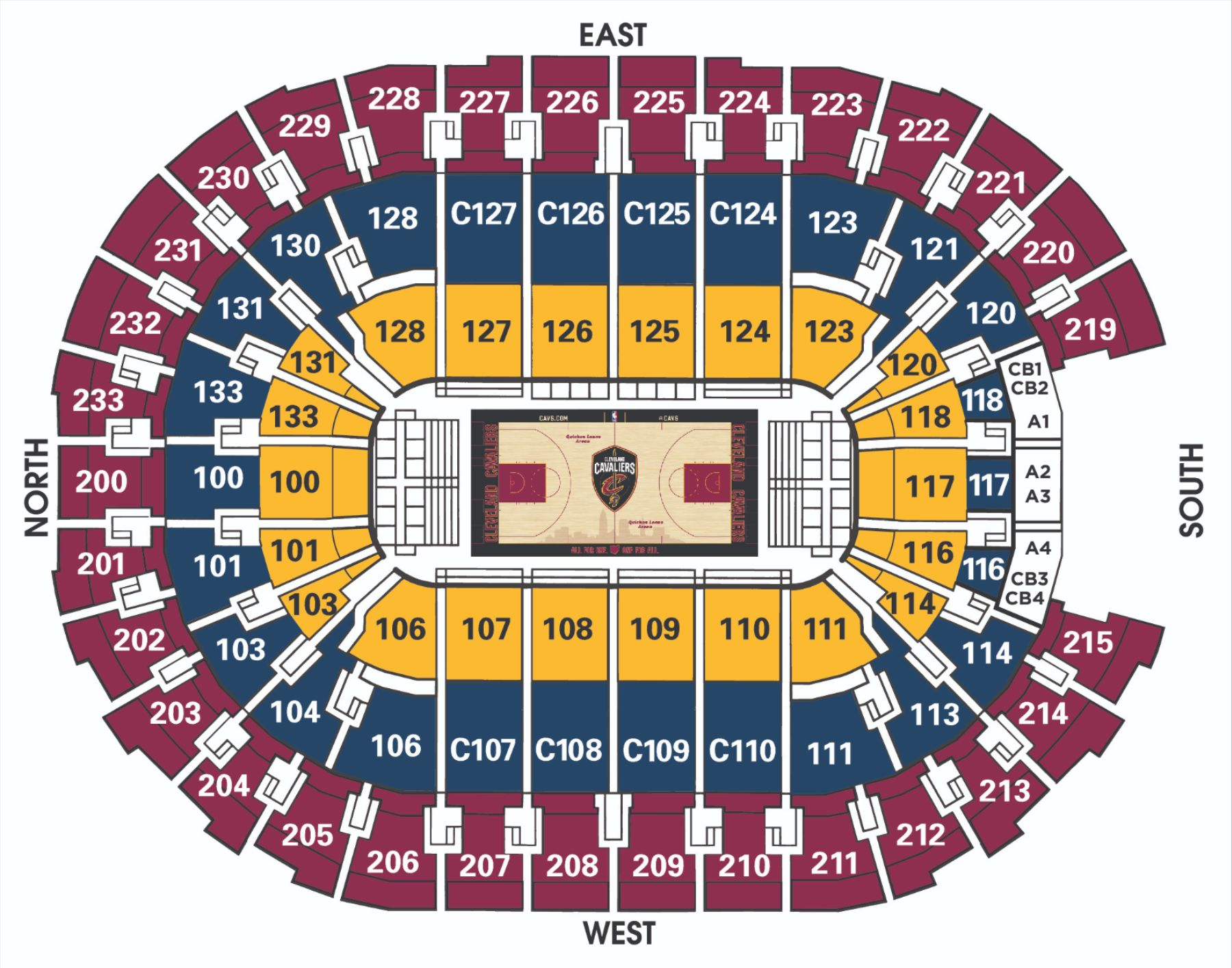 Seating Charts Rocket Mortgage FieldHouse