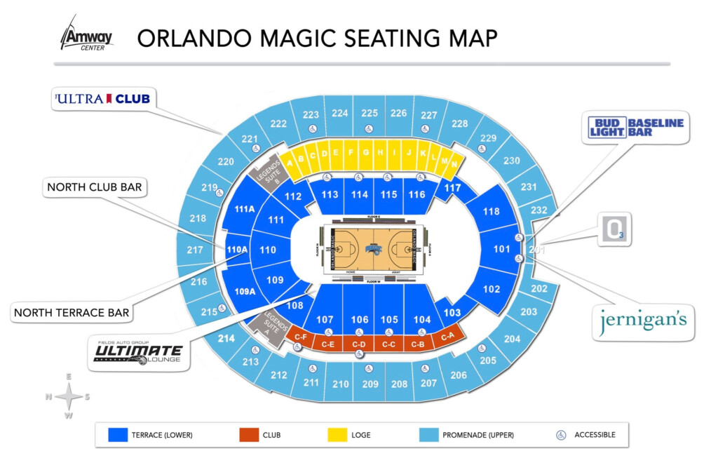 Seating Map Amway Center