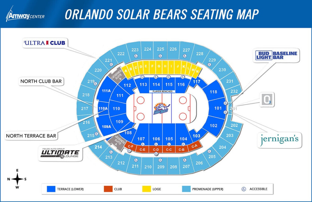 Seating Map Amway Center