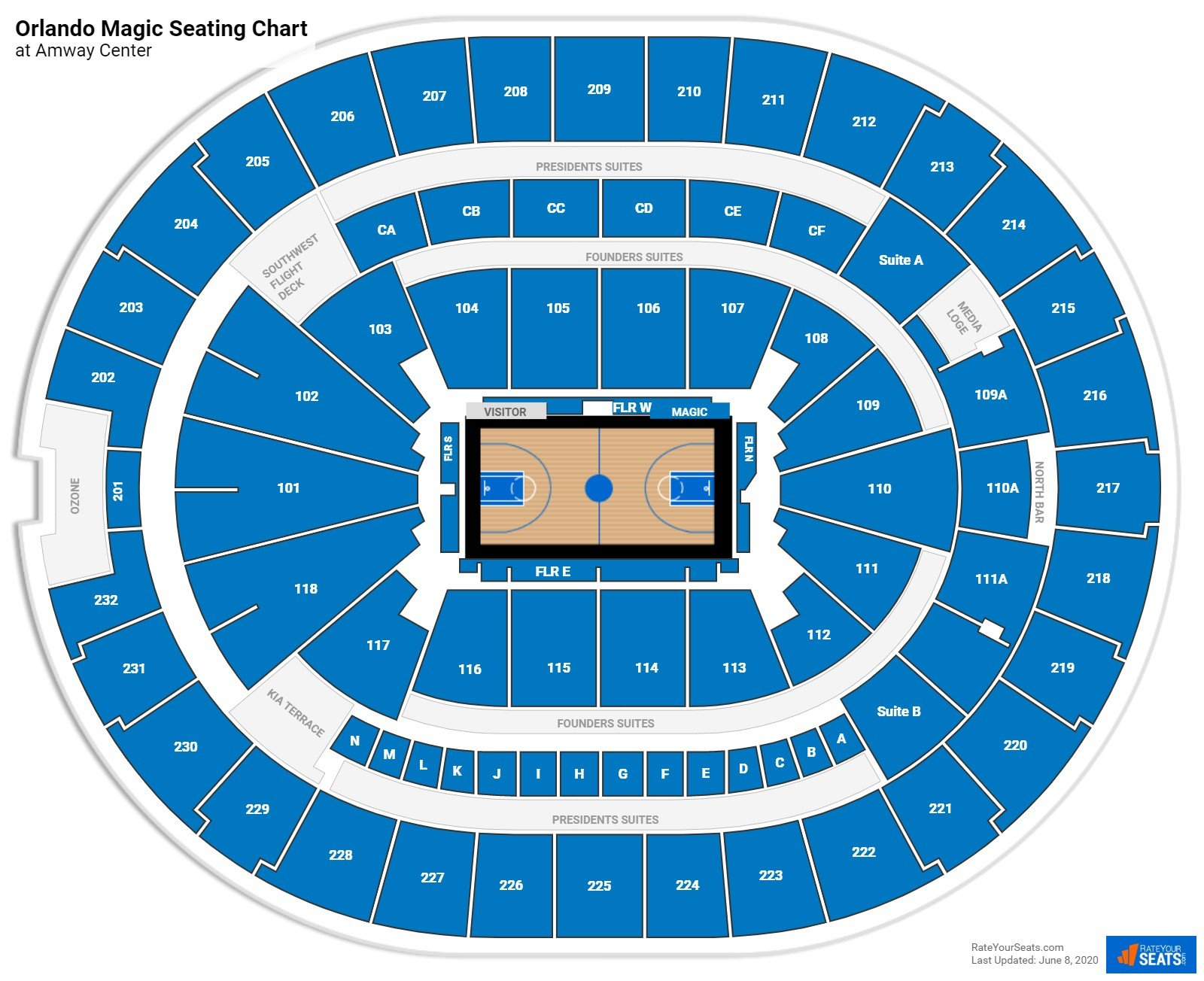 Section 109A At Amway Center Orlando Magic RateYourSeats