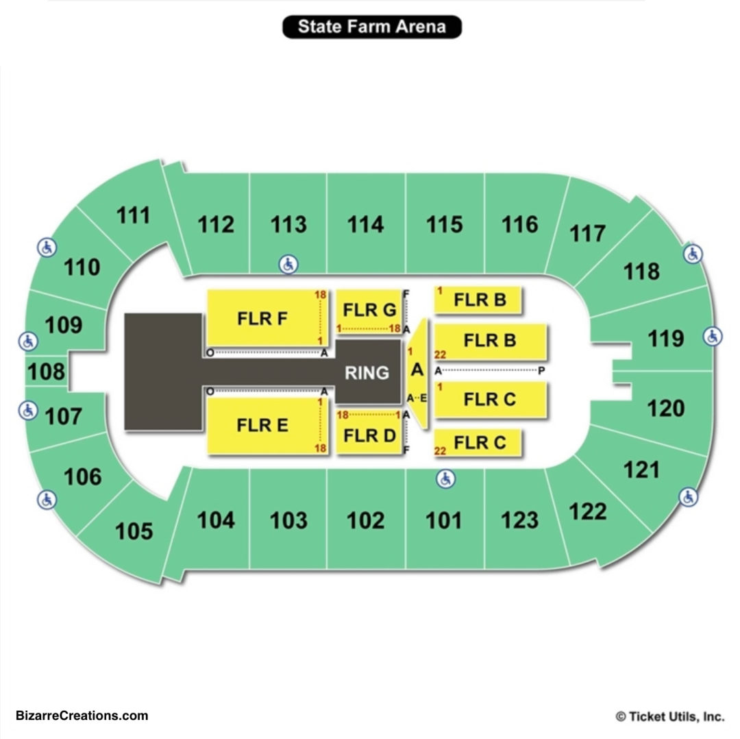 State Farm Arena Seating Chart Seating Charts Tickets