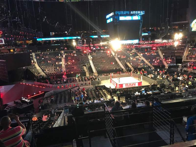 State Farm Arena Section T24 Row F Seat 3 Monday Night Raw Shared 