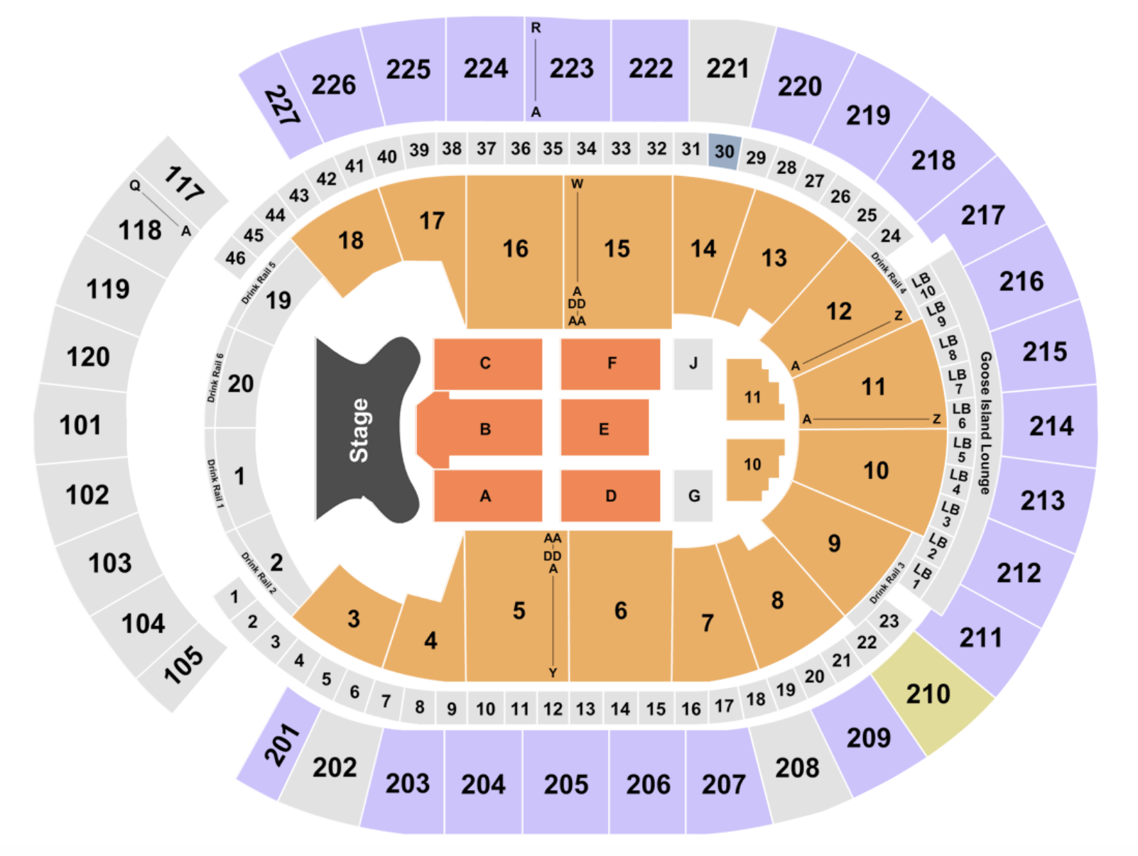 T Mobile Arena Seating Chart Section Row Seat Number Info