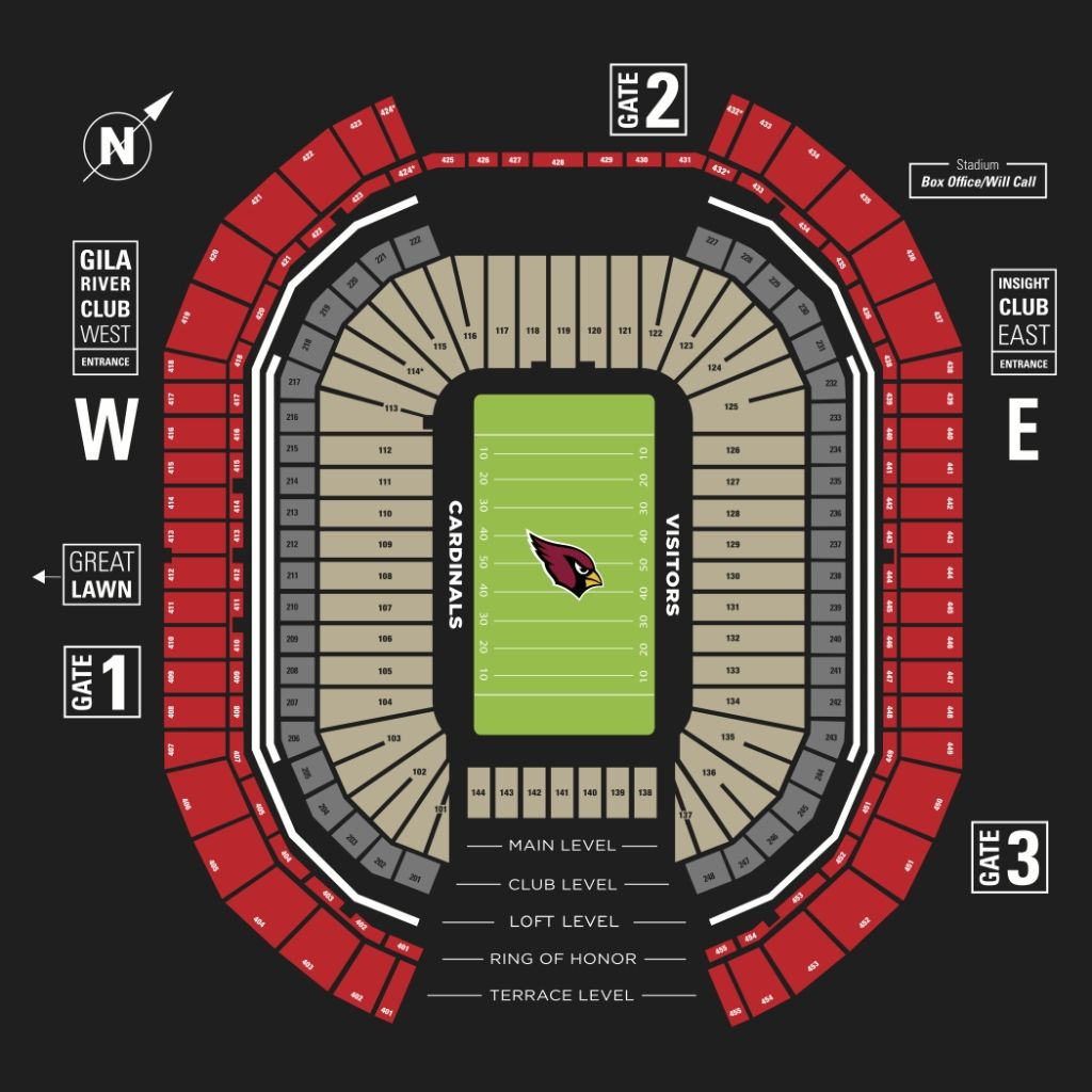 The Most Incredible University Of Phoenix Stadium Seating Chart 
