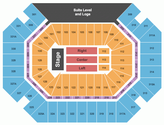 Thompson Boling Arena Seating Chart Knoxville
