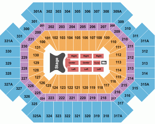 Thompson Boling Arena Seating Chart Maps Knoxville