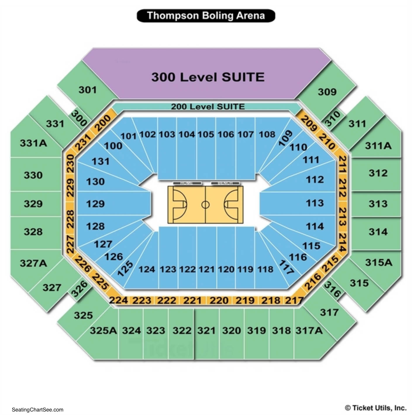 Thompson Boling Arena Seating Charts Views Games Answers Cheats