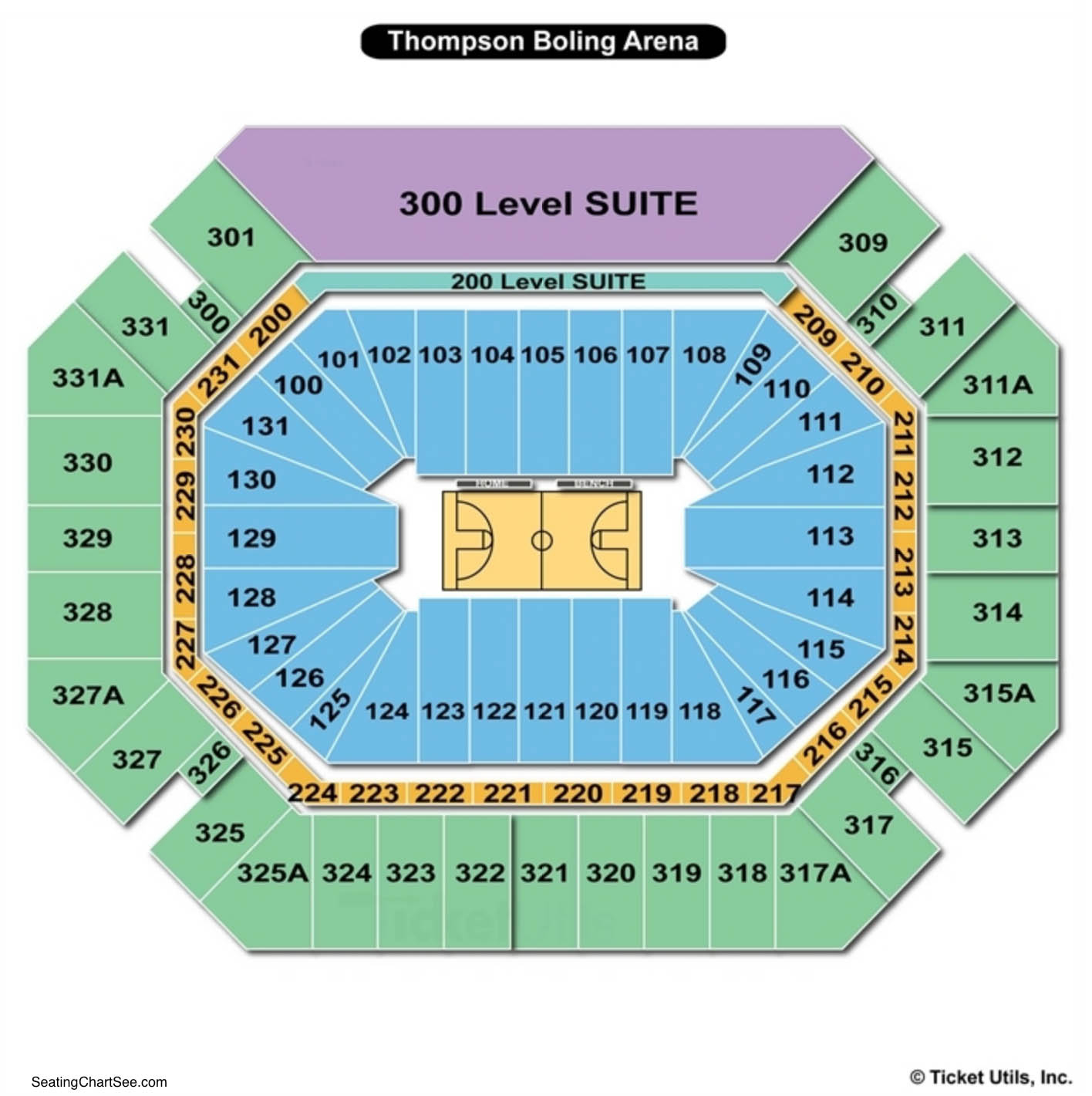 Thompson Arena Seating Chart Arena Seating Chart