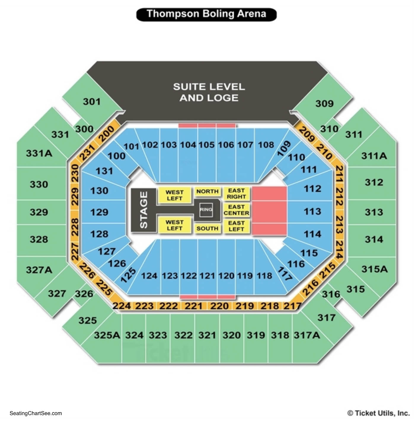 Thompson Boling Arena Seating Charts Views Games Answers Cheats