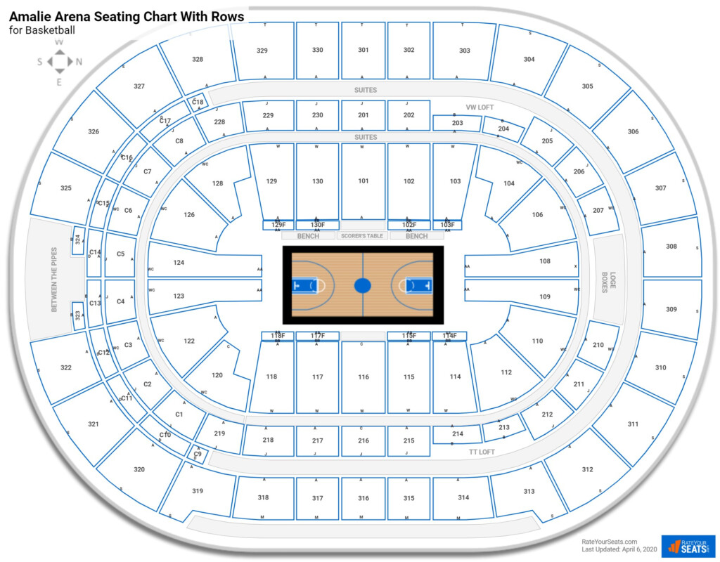 Toronto Raptors Seating Charts At Amalie Arena RateYourSeats