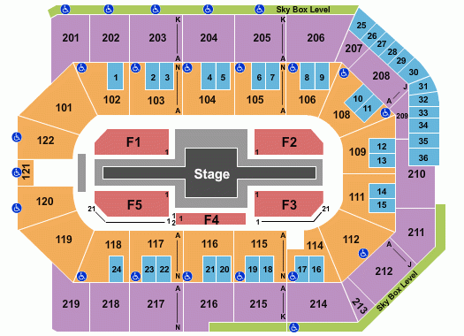 Toyota Arena Seating Chart Ontario