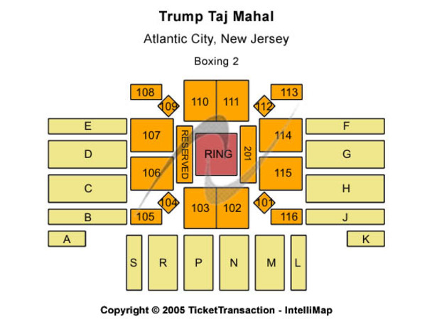 Trump Taj Mahal Xanadu Showroom Tickets In Atlantic City New Jersey 