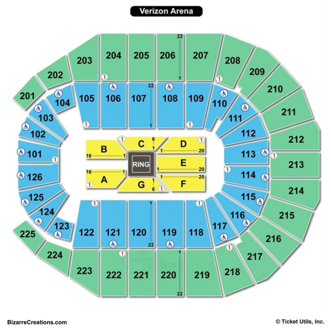 Verizon Arena Nlr Seating Chart Arena Seating Chart