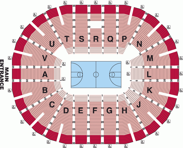 Viejas Arena San Diego Map