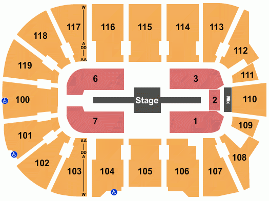 Webster Bank Arena At Harbor Yard Seating Chart Bridgeport