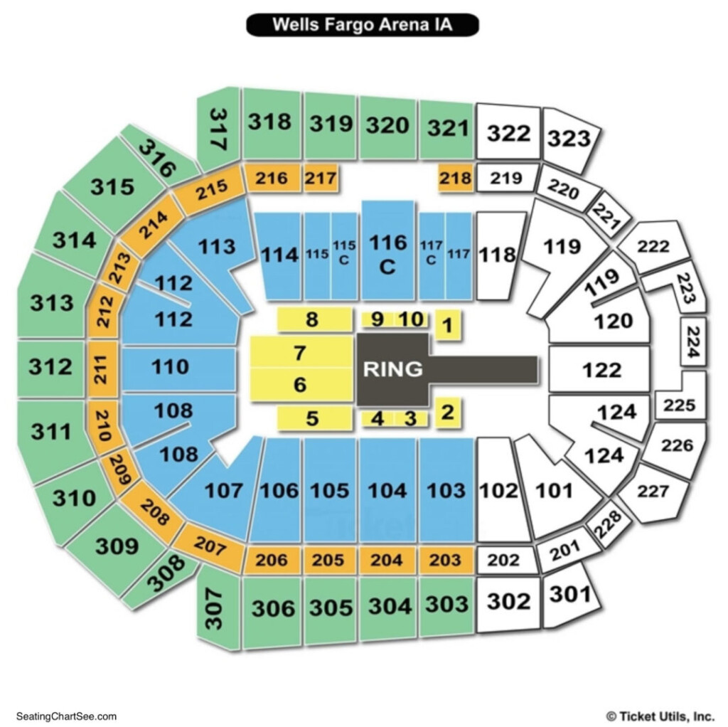 Wells Fargo Arena Des Moines Seating Chart Seating Charts Tickets