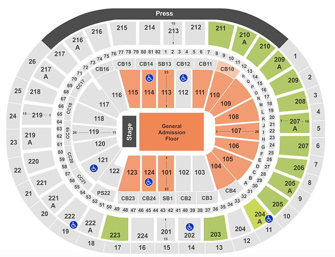 Wells Fargo Center Seating Chart With Seat Numbers 2022 Button Cell 